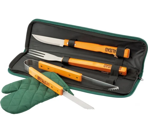 Набор приборов для барбекю в сумке 4шт.Palisad