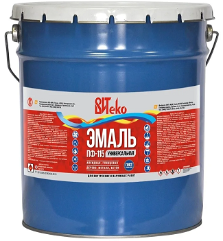 Эмаль ПФ-115 черная 20кг Витеко