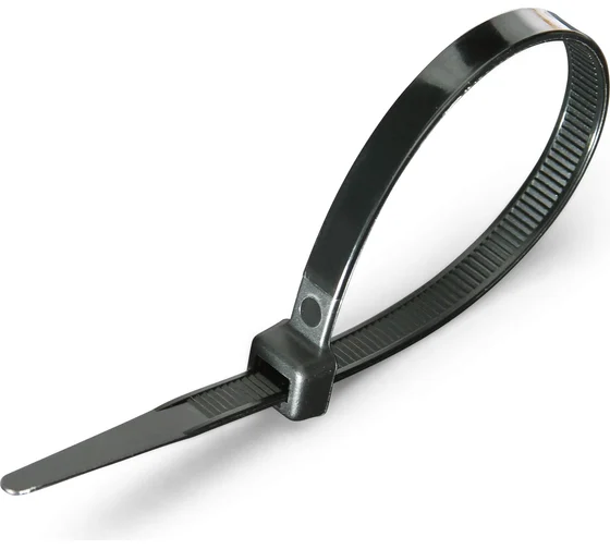 Хомут нейлоновый  2,5х200мм 100шт черный