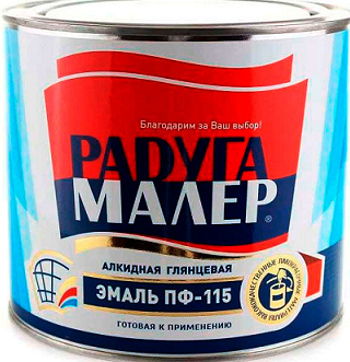Эмаль ПФ-115 голубая 0,4кг Радуга