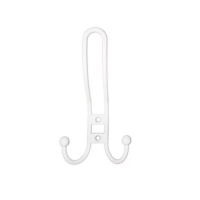 Крючок металл 3 рожковый №12 белый Металлист