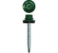 Саморез кровельный RAL6005 4,8х29 дерево  50шт зеленый мох Daxmer