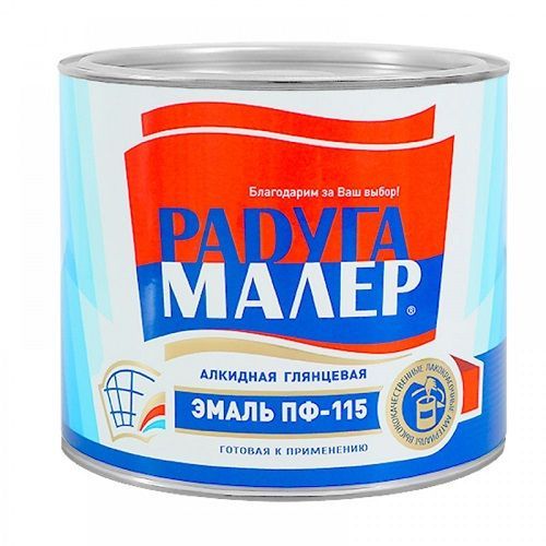 Эмаль ПФ-115 желтая 1,9 кг Радуга