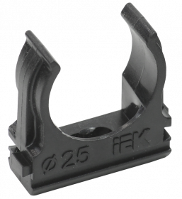 Клипса к трубе гофриров.25 ПНД черная IEK