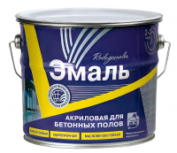 Эмаль для бетонных полов акриловая  3,5кг коричневая Радуга(3)