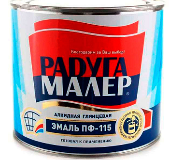 Эмаль ПФ-115 салатная 1,9 кг Радуга