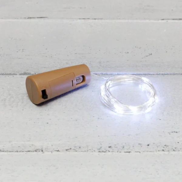 Гирлянда Роса  2м прозрачный ПВХ/белый свет с пробкой IP20 Neon-Light