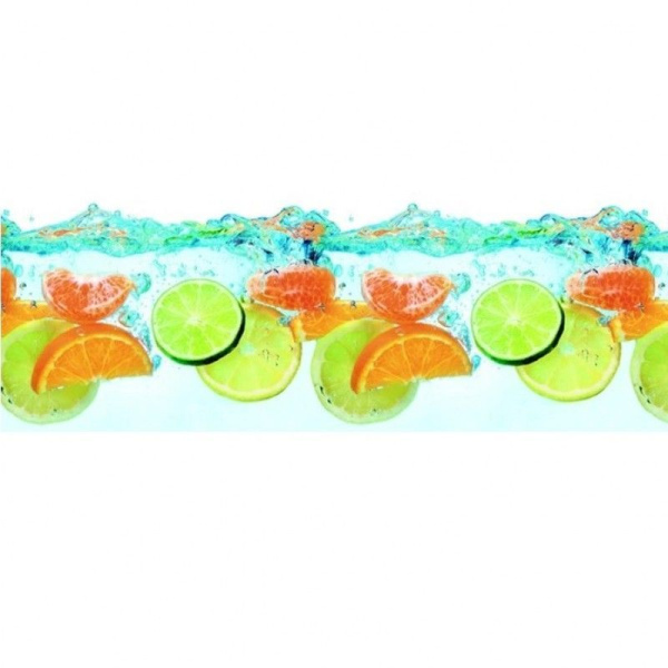 Фартук кухонный 3000х600х1,5мм Фрукты в воде---(15)