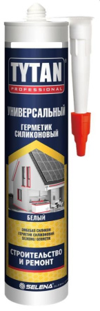 Герметик силиконовый универсальный 280мл прозрачный Tytan Professional(12)