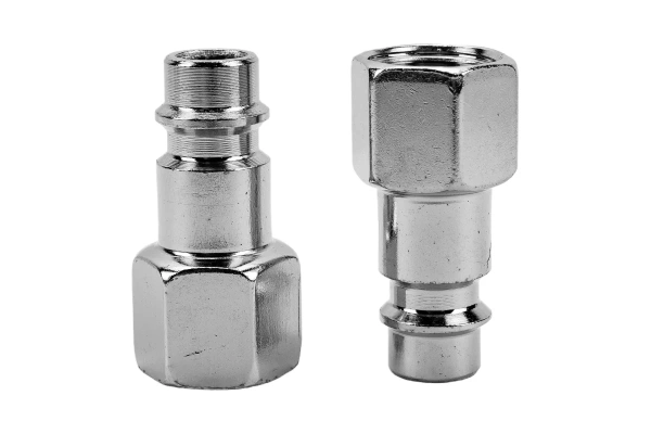 Переходник ниппель быстросъемный(папа) 1/4 внутренняя резьба 2шт Stels