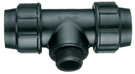 ПНД Тройник разборный 32х1 32 НР KET-33 STR