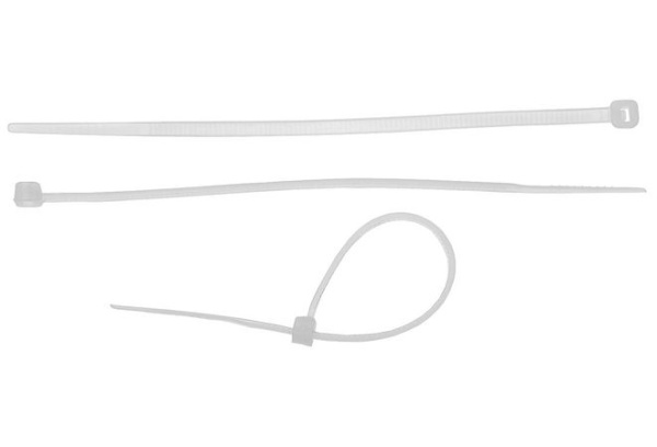 Хомут нейлоновый  2,5х100мм  50шт белый Зубр