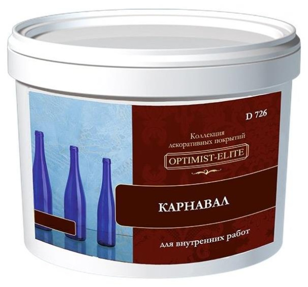 Покрытие декоративное D726 Карнавал  7кг Optimist Elite