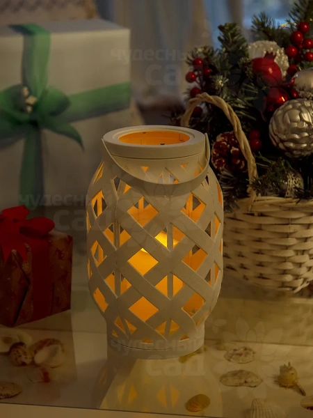 Светильник садовый 23,5см 3хААА белый 723 Токио Чудесный Сад---